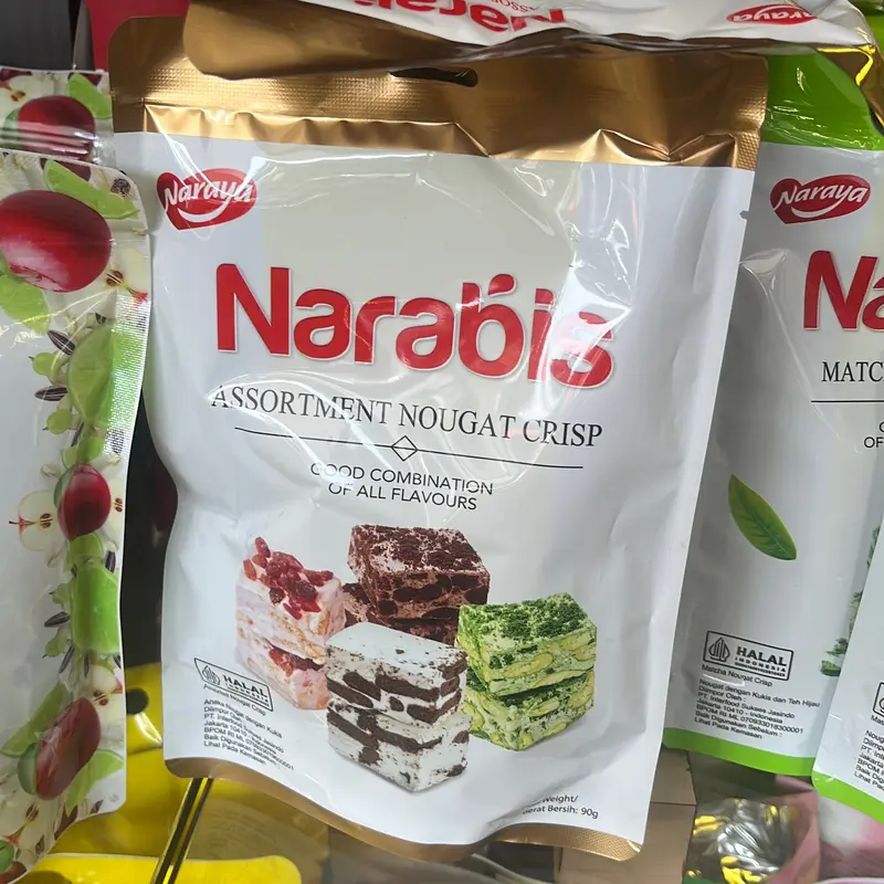 NARABIS NOUGAT CRISP UKURAN 90GR Camilan Cookies Marshmallow 4