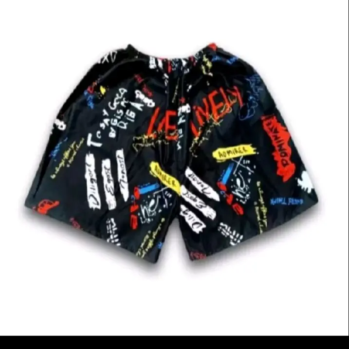 celana pendek kolor boxer shortpants kolor jumbo shortpants big size celana sehari hari celana santai Lembut Katun Nyaman Unisex Motif Dewasa Pria Distro