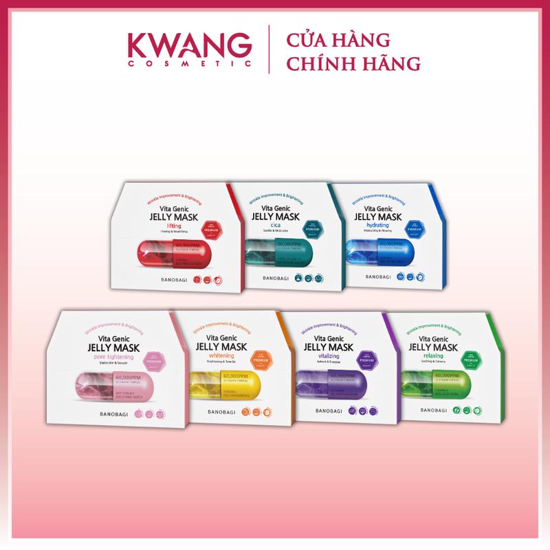 [LIVE] Hộp 10 miếng Mặt Nạ Dưỡng Da BANOBAGI Vita Genic Jelly Premium Skincare Cosmetics