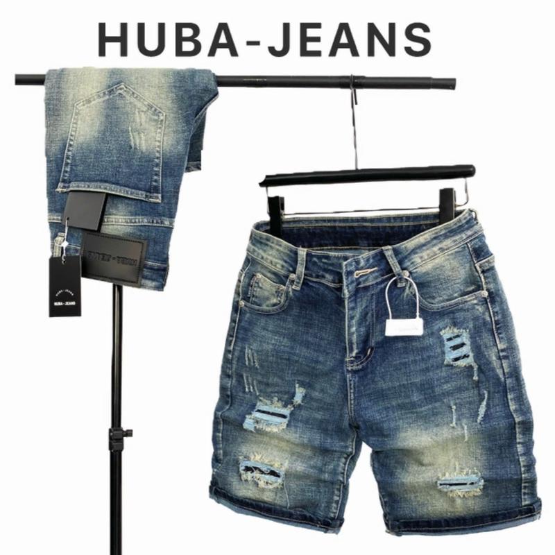 HUBA-JEANS có BIGSIZE Quần jean nam sọt wash Menswear Pants Denim quầntàntật quần purple quần biker quần icon thông thường khóa kéo có thể giặt máy khóa kéo Kem