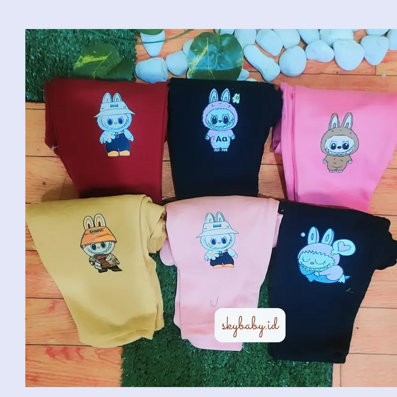 (PAKET 5 PCS) Legging Anak Labubu Series Usia 0-10 Tahun Bahan Adem Soft Quality - Cantik dan Fashion 6