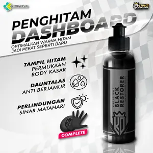 KING POLISHES Black Restorer - Penghitam Trim Plastik, Dashboard, Door Trim, Body Kasar Motor Mobil Car Paint penghitam body motor