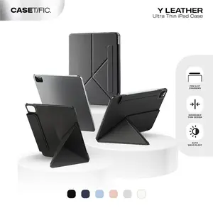 Y Leather Ultra Thin Case Protective Ultra Thin with Magnetic Clasp Compatible for iPad Mini 6 / iPad Gen 9 10.2" / iPad Gen 10 10.9" / iPad Air 5 10.9" / iPad Air 6 11" / iPad Pro 11" 2021 / iPad Pro 11" 2024