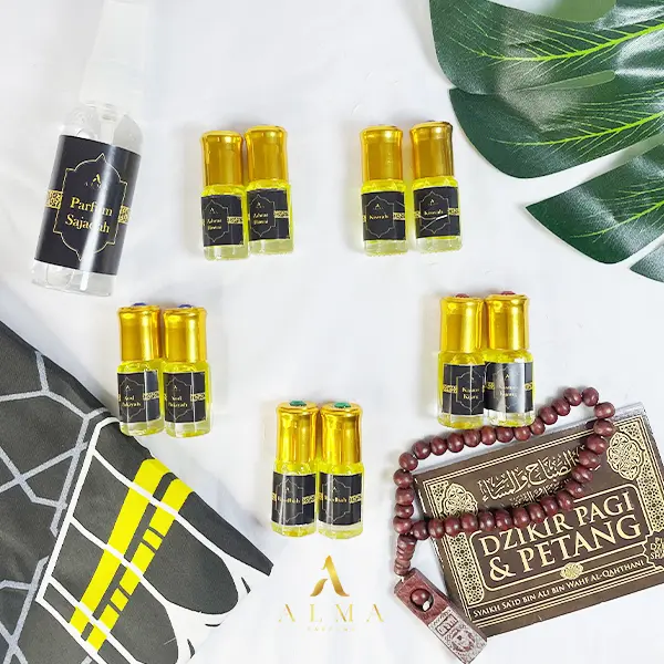 [Beli 1 Dapat 10] Paket Parfum Sholat Non Alkohol by Alma Parfume wangi Kasturi, Raudhah, Kiswah, Zahrat Hawai, Aod Bukiyah - 10 Botol 2