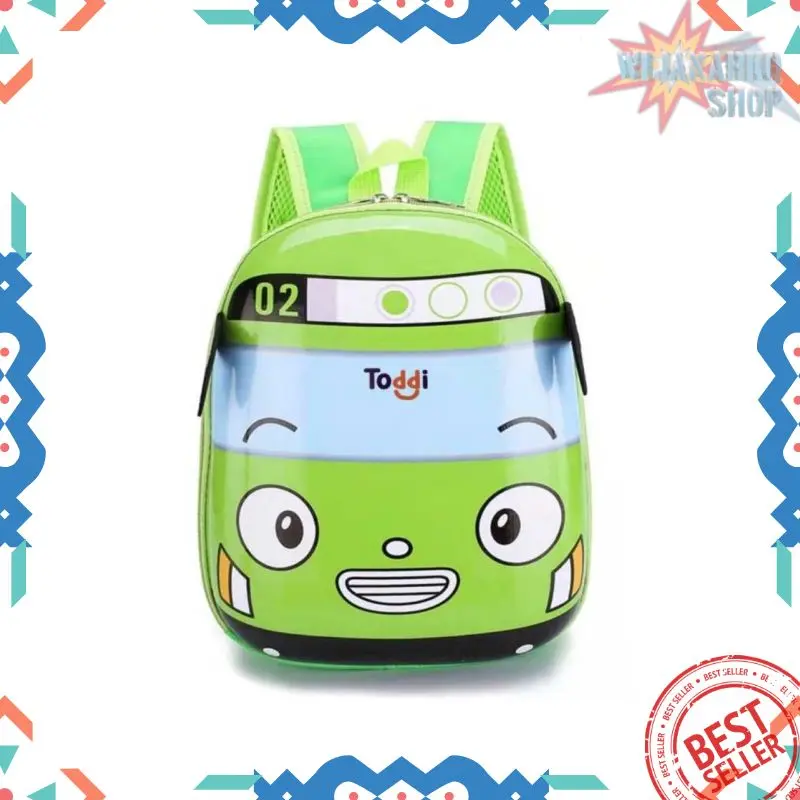 Toddi Tas Ransel Sekolah Anak Backpack Model Bus Tayo - E-300 Bag Kids 2