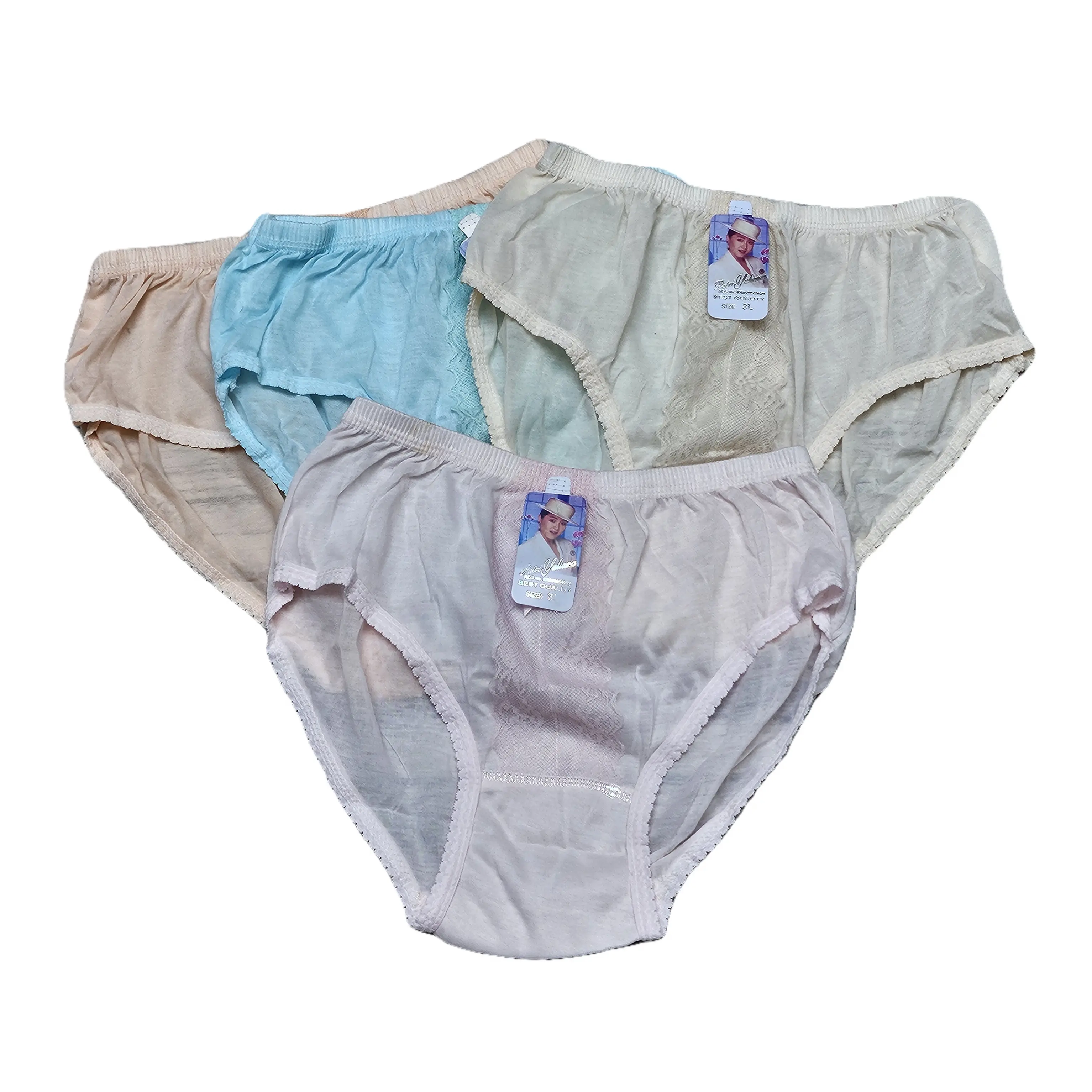 6Pcs /3Pcs Celana Dalam Wanita Dewasa Cd Cewek Remaja Perempuan Katun Nyaman untuk Harian Motif Renda
