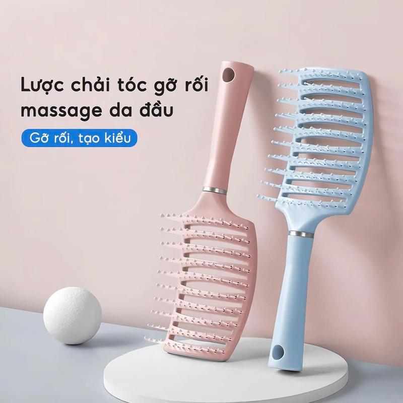 Lược Bán Nguyệt Chải Tóc Gỡ Rối Đa Năng - Lược Chải Làm Tạo Phồng Chân Tóc -…