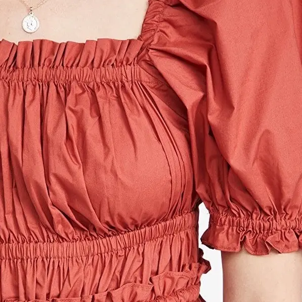 Weddy atasan blouse crop sweethear neck 1