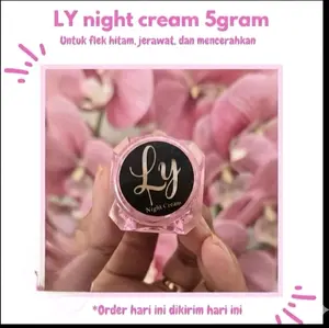 salep LBY logo baru Ly flek original ready bisa cod krim malam wajah salep 5gr