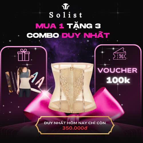 [Mua 1 tặng 3] Gen nịt bụng định hình viền ren 2 màu đen da women Sen Voi