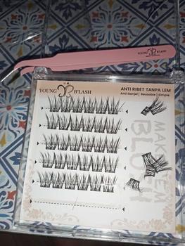 Product Review of LANGSUNG TEMPEL | YB07 Birdy youngblash Eyelash Extension TANPA LEM  Bulu Mata Palsu PINSET Bulumata Box | Eye Makeup from i**a 0