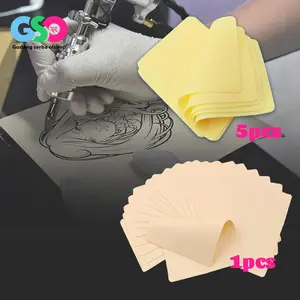 Kulit Latihan Sulam Alis 5pcs Kulit Sintetis Untuk Belajar Sulam Perlengkapan Latihan Tato