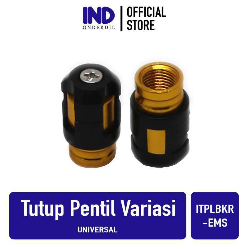 Tutup Pentil Variasi Biru Bikers-Biker Full Alumunium CNC Motor Mobil Sepeda Emas