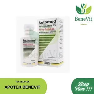 SHAMPO KETOMED SCALP SOLUTION 60 ML / MEMBANTU MENGATASI KETOMBE PADA KULIT KEPALA