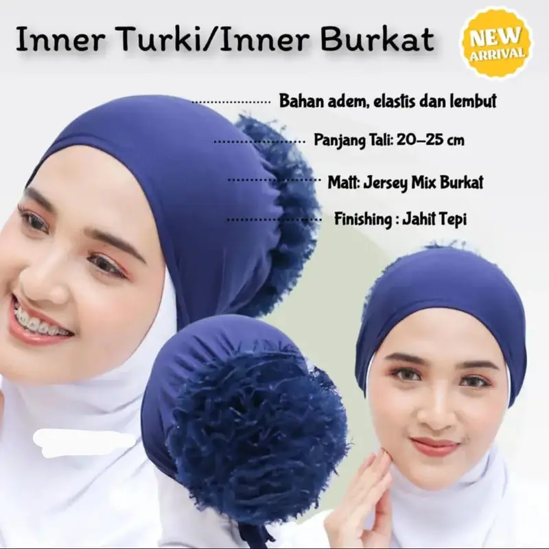 INNER TURKY / CIPUT CEPOL TURKREMIUMY RENDA PREMIUM Jilbab Turki Kerudung Dalaman 0