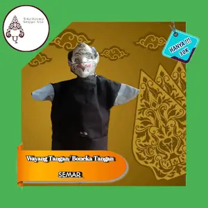 Toko Wayang Sanggar Arya - Boneka Tangan Semar Mainan Kualitas Wayang Tangan Budaya Jawa Media Edukasi Anak Belajar Nilai Moral Kesabaran Keberanian