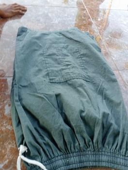 Product Review of 100k Dpt 5Pcs Celana Kanvas Semi Jeans Kolor Harian Santai Abu Cargo Karet Melar Nyaman Lembut Casual Pria from A**n 2