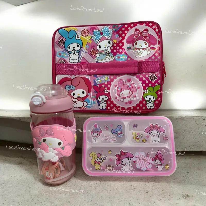 PAKET LUNCH SET 3IN1 / KOTAK MAKAN+BOTOL MINUM+TAS BEKAL 1