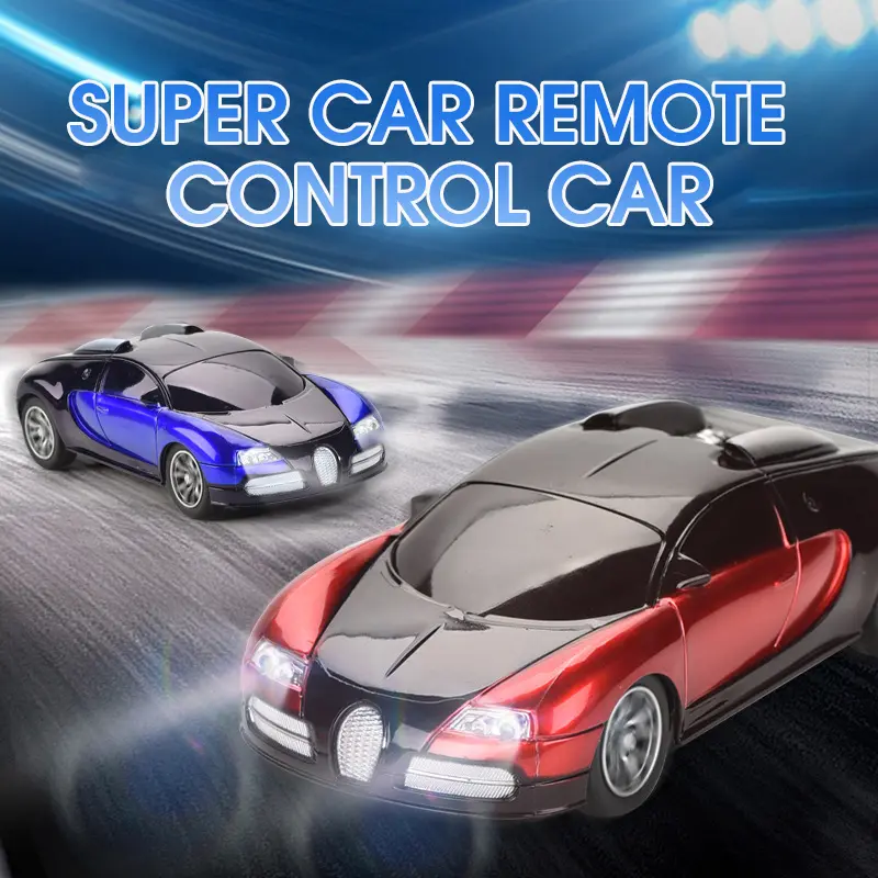 Electric remote control sports car toy for high-speed drift racing car model,1:22 High simulation toy Bugatti Veyron car model collection and display,Fall-resistant and crash-resistant,Racing toy gifts for kids Baterai Anak Mainan Mobil Balap Hadiah 4