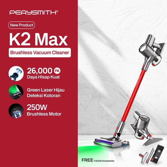 Gambar PerySmith K2 Max Vacuum Cleaner 26000Pa Cordless Vacuum Cleaner Home Portable Vacum Pembersih Debu dari Multi Product Official Store Kota Administrasi Jakarta Barat Tokopedia
