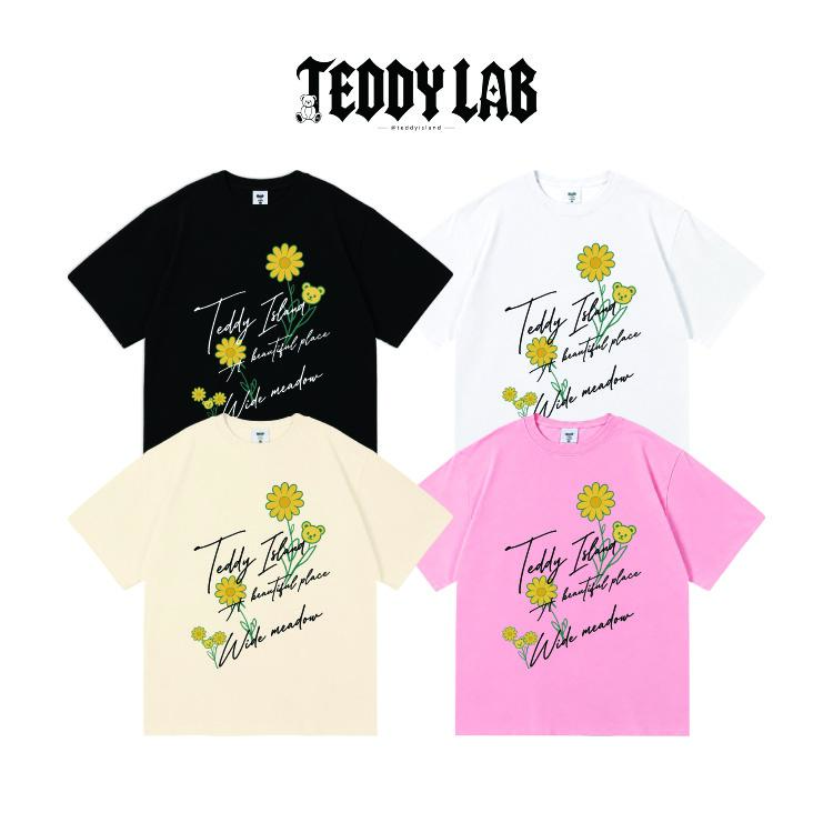 Áo Thun Basic Cotton Unisex Form Rộng Cổ Tròn Ngắn Tay Co Giãn Tốt Tối Giản Sweet Daily-Sắc Gấu Việt