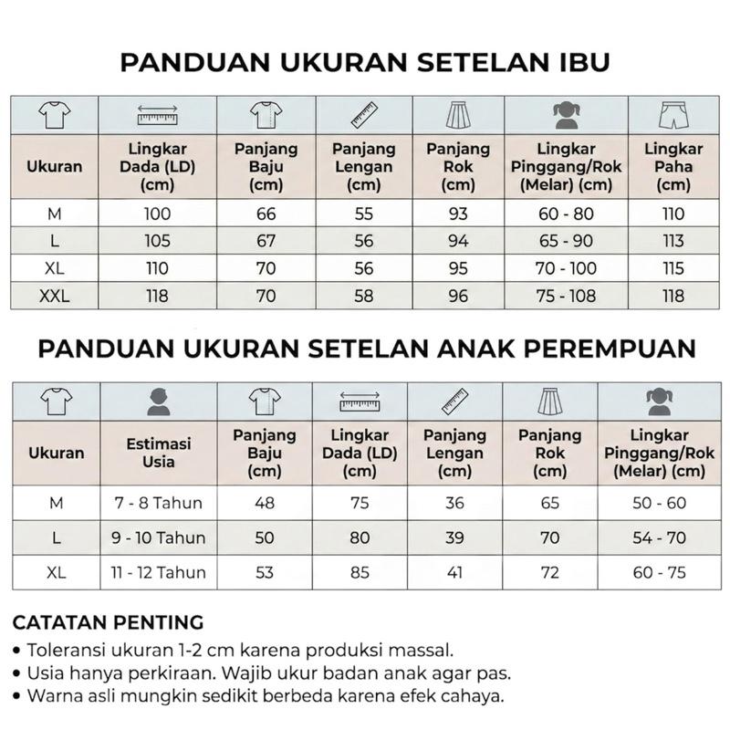 Jenna Stelan Rok Couple Ibu dan Anak Stelan Rok Melayu Wanita Set Rok Couple Wanita Bordir Bunga Jenna Stelan Rok Couple Ibu dan Anak Stelan Rok Melayu Wanita Set Rok Couple Wanita Bordir Bunga