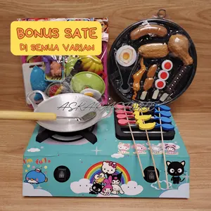 Mainan Kompor Mini LED || / Kompor Bisa Nyala / Bisa Dicas Set Hadiah Game kompor listrik mini  anak