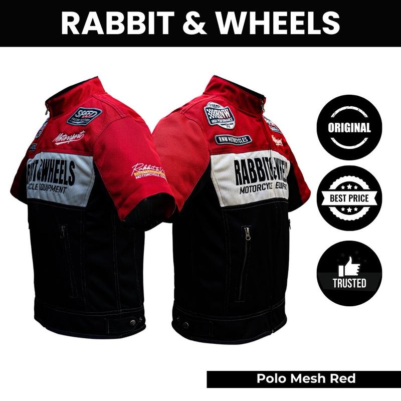 Jaket Motor Polo Mesh Red Rabbit & Wheels 3