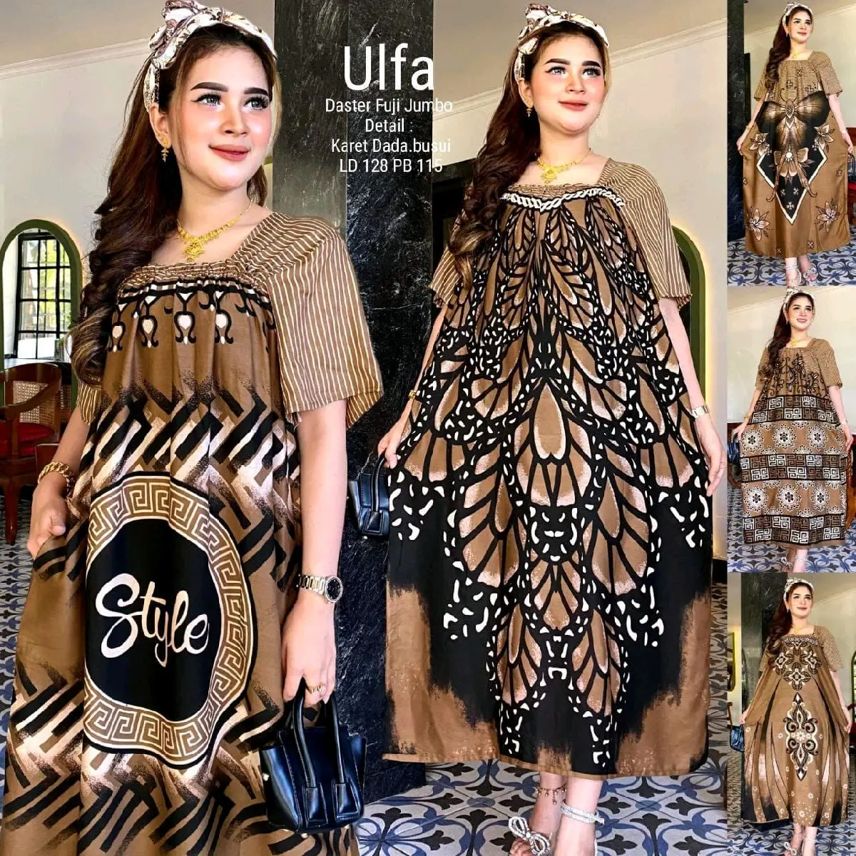 Paket Murah 100rb 3pcs Daster Fuji Jumbo Daster Rayon Terbaru Busui Jumbo Katun Karet Motif Remaja Wanita Nyaman Tidur Ibu Panjang Menyusui Dewasa