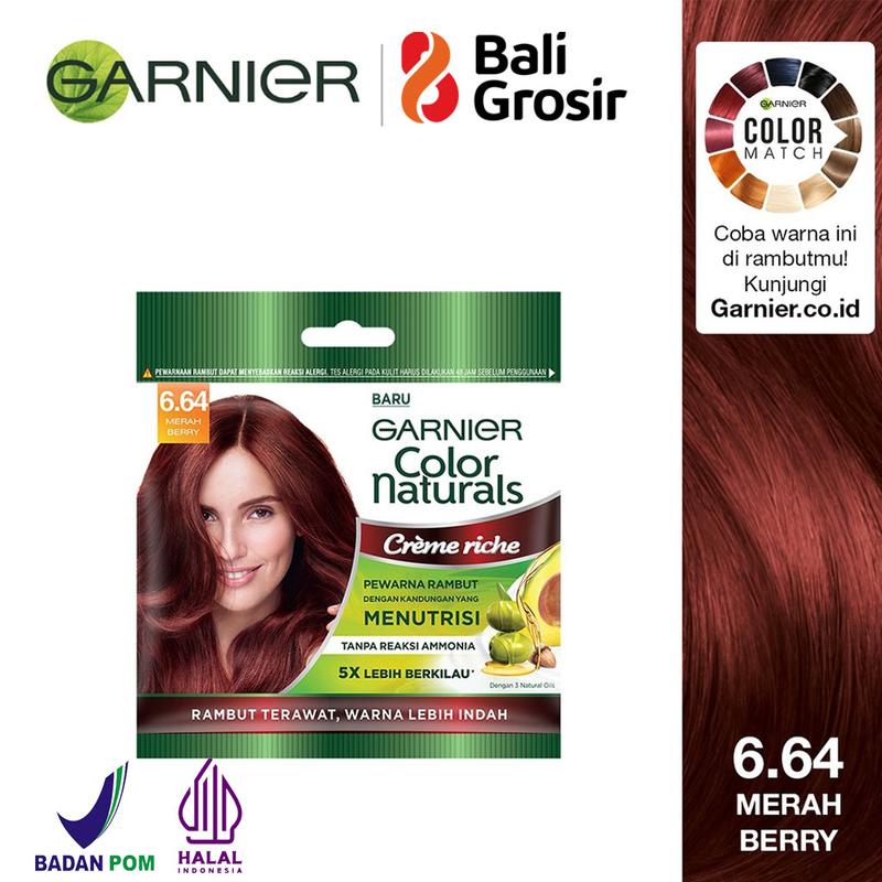 BALIGROSIR - Garnier Color Naturals Pewarna Rambut  Cat Rambut Natural 20g  30g 6