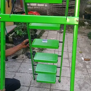 [COD] Tangga Lipat3/4/5/6/7/8 Step Rumah Lipat Tangga Besi Lipat Household Steel Ladder/ Tangga Lipat