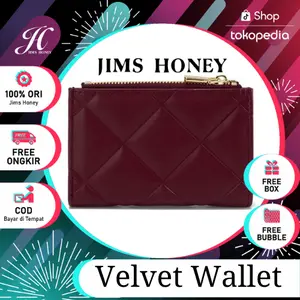 Jims Honey Velvet Wallet Dompet Lipat Kecil Wanita