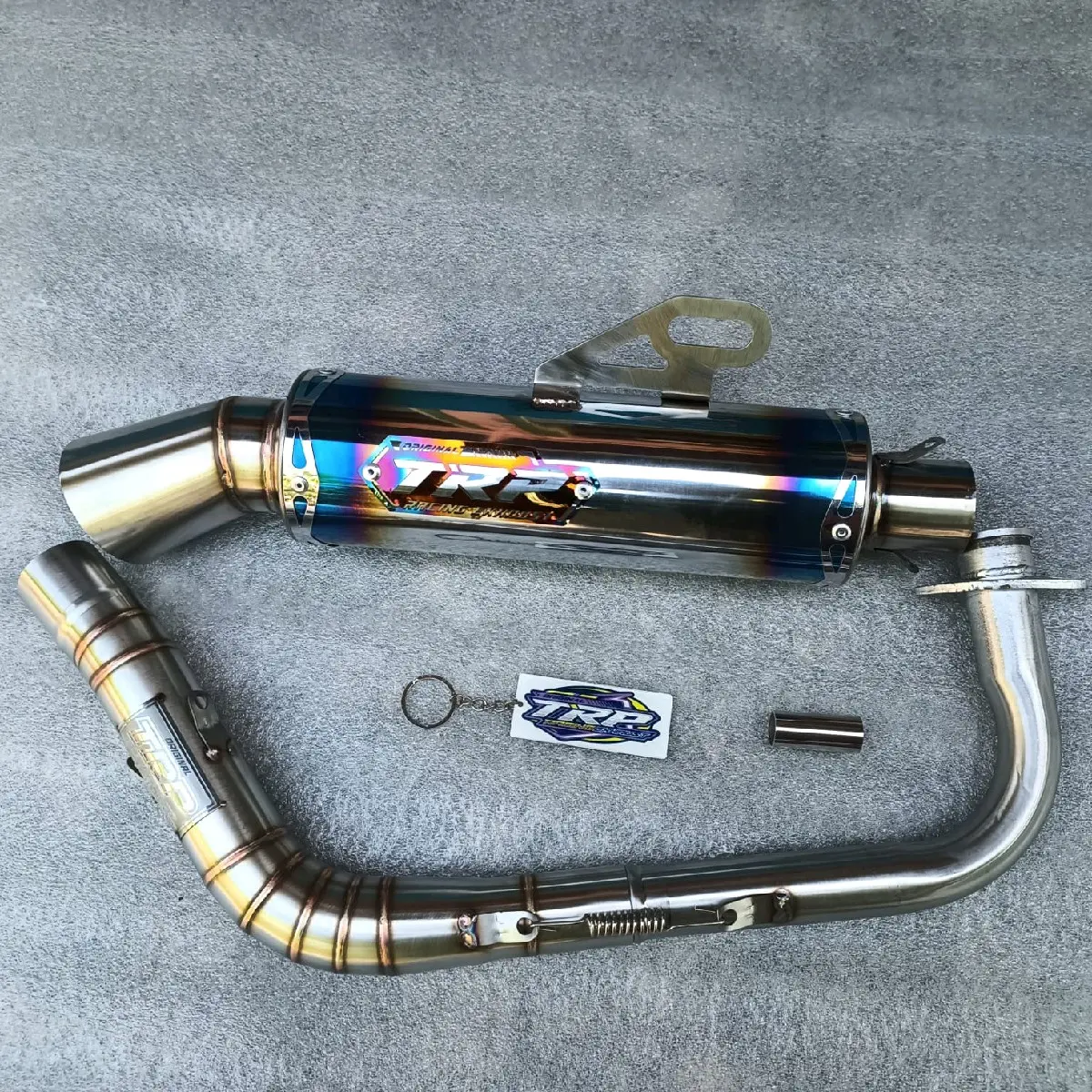 KNALPOT SAMLONG NON COBRA BIRU TITAN SERIES PNP AEROX NEW/OLD,VARIO,NMAX Knalpot