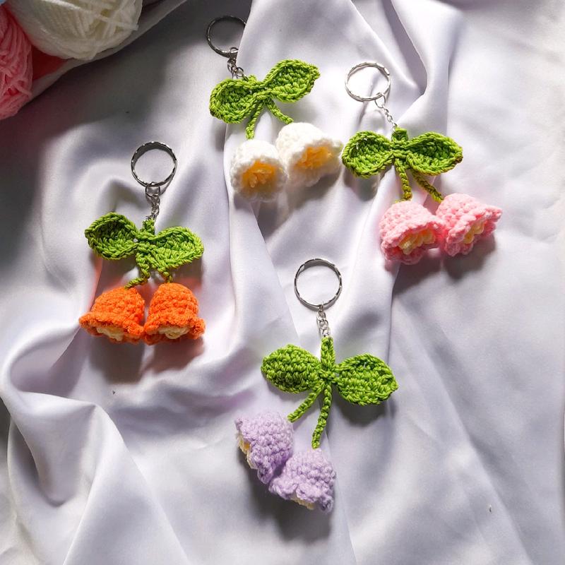 Gantungan Kunci Rajut Lily | Keychain | Keycharm - Shop | Tokopedia