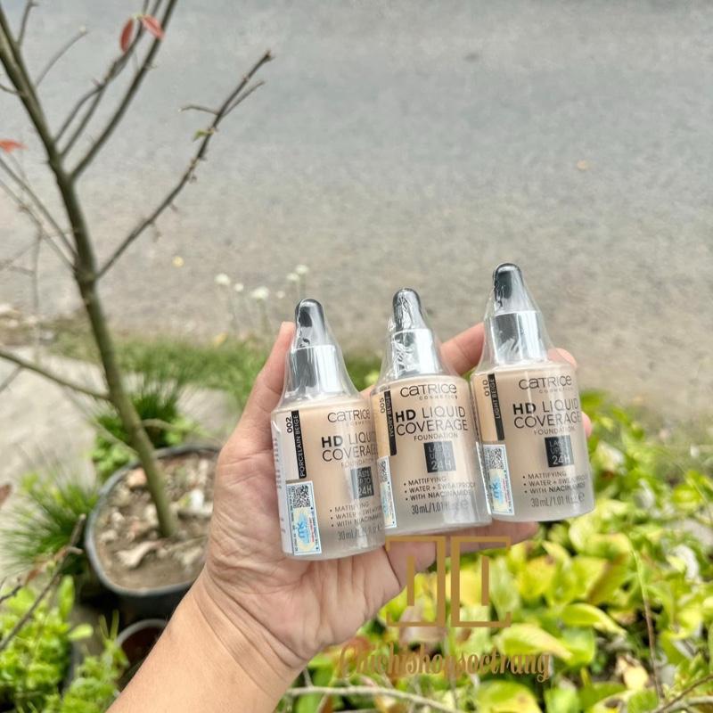 Kem nền Catrice HD Liquid Coverage kiềm dầu che khuyết điểm nền đẹp 0