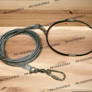 Tali Tuntun Burung Parrot Kakatua Beo Macaw Nuri Wire Training