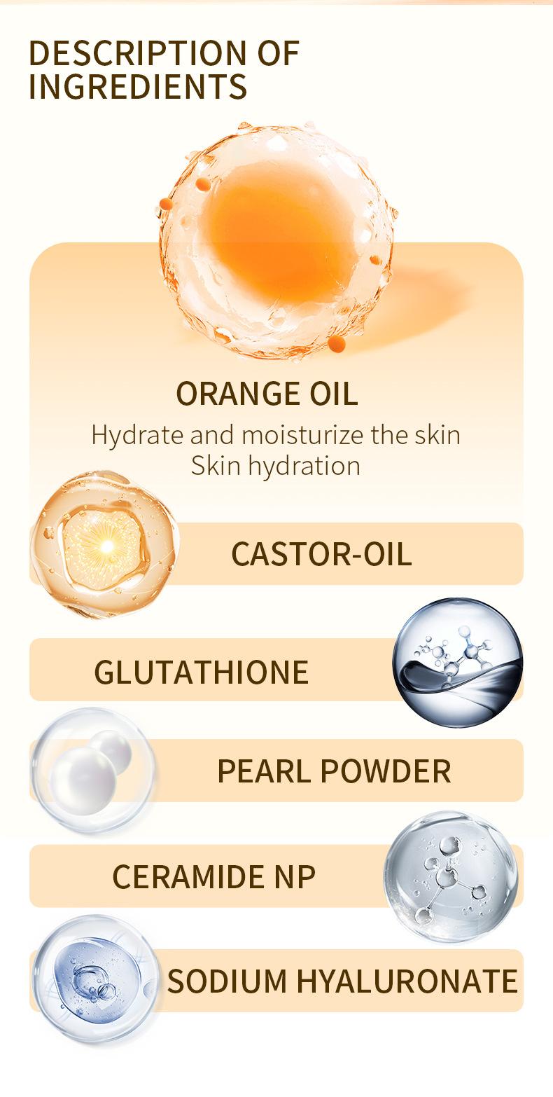 Product Introduction of Face Scrubs & Peels 100g Orange Enzymes Exfoliating Brighten-ning Gel High Activity Mild Exfoliation Soft and Smooth Face 3