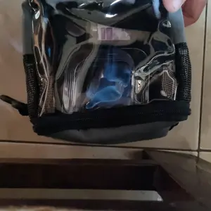 TRAVEL OVAL TRANSPARANT WATERPROOF TRAVEL POUCH BONDING POUCH TAS SUGAR GLIDER POUCH SUGAR GLIDER hamster