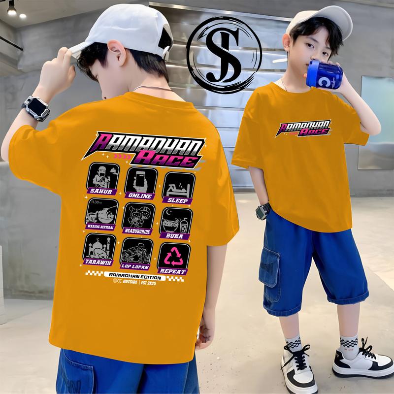 BAJU ANAK LAKI LAKI SIZE M,L,XL,XXL ATASAN ANAK PAKAIAN ANAK DISTRO KAOS ANAK PREMIUM BAJU ANAK ANAK TERLARIS ATASAN ANAK USIA 3-15 TAHUN RAMADHAN RACE VOL 1 STORE JUNIOR 3