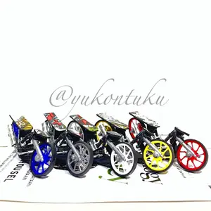 Miniatur motor drag metik / motor racing homemade (BAHAN PLASTIK!!)