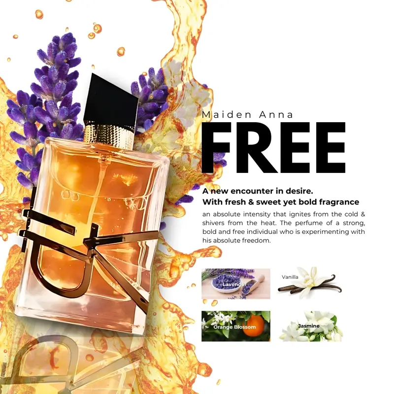 Maiden Anna FREE EDP Parfume Wanita Tahan Lama Wangi Elegance Manis Segar Ringan vanilla tidak mengandung keduanya Perfume 2