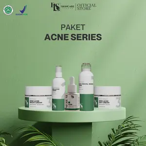 LS SKINCARE BUNDLING PAKET ACNE SERIES DAN SERUM ACNE Perawatan kulit wajah Berjerawat ( ELSTM)