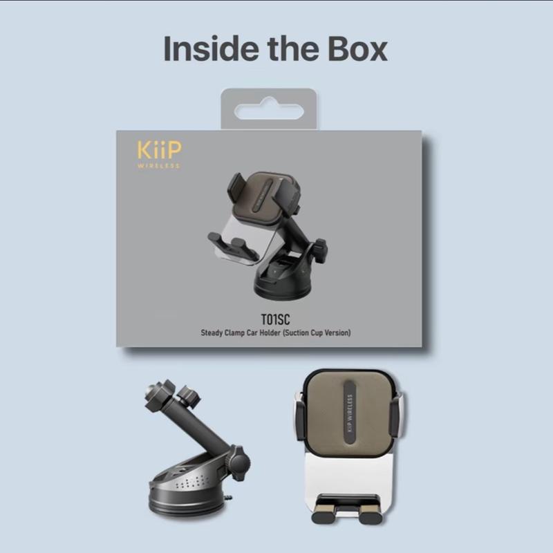 KiiP T01 Car Holder Brown Suction Cup Dashboard Mobil 7