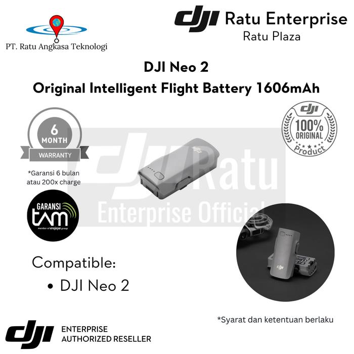 Gambar Battery Baterai DJI Neo 2 Intelligent Flight Battery 1606mAh Original Battery Drone DJI Neo 2 dari DJI Ratu Enterprise Kota Administrasi Jakarta Pusat Tokopedia