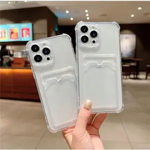Softcase Clear Lentur Case Slot Card Holder Transparan bening polos slot kartu foto card For All Type Handphone anti crack anti kuning case murah lucu viral