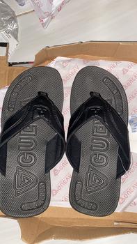 Product Review of GUEVA Sandal Pria Kasual Gaya Modern Kekinian Terbaru Ringan Lentur Gueva - AJE 01 Jepit Sendal Selop from M**🏻 2