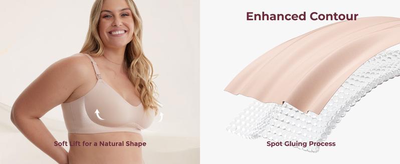 Product Introduction of Momcozy YN21 Nursing Bras For Breastfeeding Seamless Ultra Comfort Maternity Bra, Natural Shape, Pregnancy Sleep Bralette 5