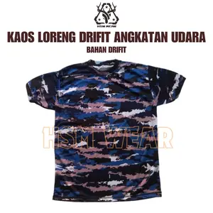 Kaos Loreng Drifit AU / Baju Doreng Bahan Drifit