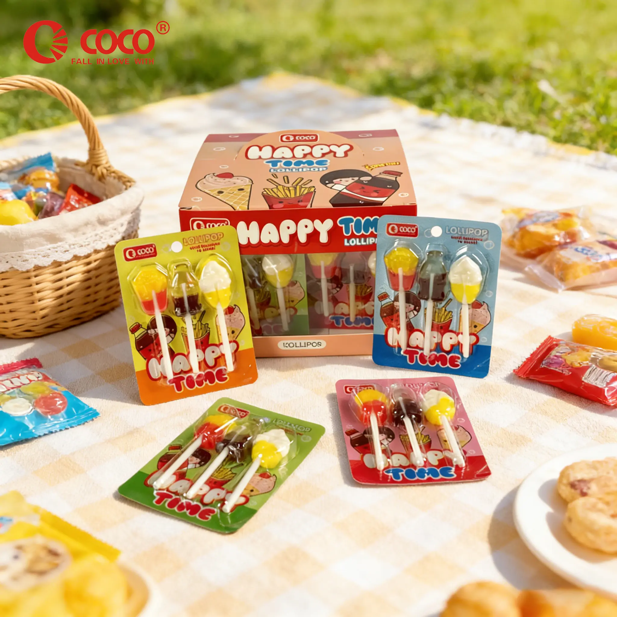 COCO Happy Time Lollipop 30pcs Children's toy lollipop - Daily leisure - Sharing pack