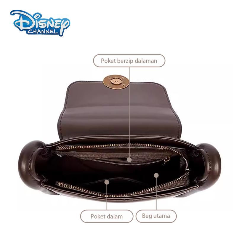 Túi Đeo Chéo Một Bên Vai Dễ Phối Đồ Mới, Disney Minnie Brownie, Túi Bánh Vuông Nhỏ Màu Nâu, Có Sẵn Thanh Toán Khi Nhận Hàng 7